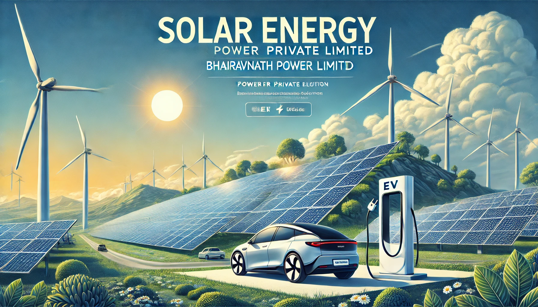 DALL·E 2025-02-26 12.38.42 - A professional solar energy website banner for Bhairavnath Power Private Limited. The design should include high-quality solar panels installed in a b